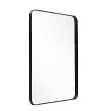 Load image into Gallery viewer, 122cm W Aluminum Frame Bathroom Vanity Wall Mirror with Rounded Corner Bathroom Mirrors Living and Home 80cm W x 3.5cm D x 60cm H