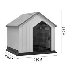 Load image into Gallery viewer, Waterproof Plastic Dog House Pet Kennel with Door Dog Houses Living and Home