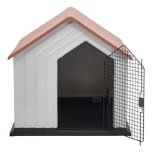 Load image into Gallery viewer, Waterproof Plastic Dog House Pet Kennel with Door Dog Houses Living and Home