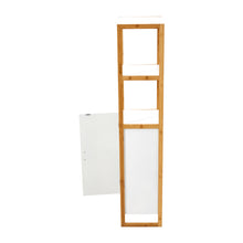 Load image into Gallery viewer, 33x30x148cm 4-Tier Single-door Tall Bathroom Storage Cabinet