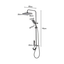 Load image into Gallery viewer, 3ft H Thermostatic Shower Set with High-Pressure Spray Gun Shower Systems Living and Home