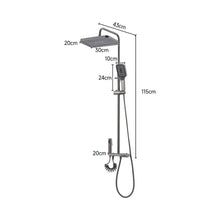 Load image into Gallery viewer, 3ft H Thermostatic Shower Set with High-Pressure Spray Gun Shower Systems Living and Home
