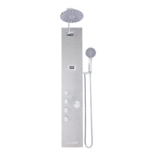 Load image into Gallery viewer, 4 in 1 Adjustable Stainless Steel Shower Panel System with Body Massage Jets and Handle Shower Systems Living and Home