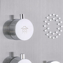 Load image into Gallery viewer, 4 in 1 Adjustable Stainless Steel Shower Panel System with Body Massage Jets and Handle Shower Systems Living and Home