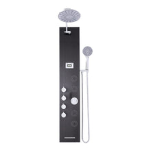 Load image into Gallery viewer, 4 in 1 Adjustable Stainless Steel Shower Panel System with Body Massage Jets and Handle Shower Systems Living and Home