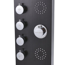 Load image into Gallery viewer, 4 in 1 Adjustable Stainless Steel Shower Panel System with Body Massage Jets and Handle Shower Systems Living and Home