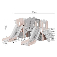 Load image into Gallery viewer, Toddler Two Slides Playset Living and Home
