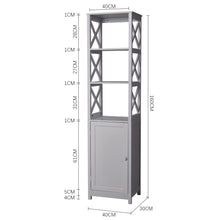 Load image into Gallery viewer, Freestanding Wooden Bathroom Tall Cabinet