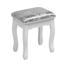 Load image into Gallery viewer, 141.5cm H Lighted Makeup Vanity Desk with Mirror and Stool Dressing Tables Living and Home