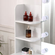 Load image into Gallery viewer, Modern Hollywood Vanity Desk with Lighted Mirror
