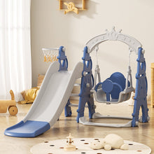Load image into Gallery viewer, Toddler Kids 3-in-1 Plastic Climber and Swing Set Living and Home