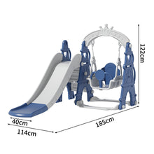 Load image into Gallery viewer, Toddler Kids 3-in-1 Plastic Climber and Swing Set Living and Home