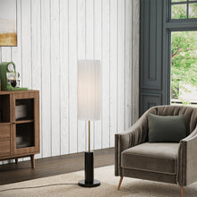 Load image into Gallery viewer, Simple Retro Floor Lamp with Fabric Lampshade