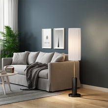 Load image into Gallery viewer, Simple Retro Floor Lamp with Fabric Lampshade