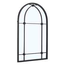 Load image into Gallery viewer, Arched Wall Hanging Metal Windowpane Mirror Home Decoration