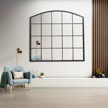 Load image into Gallery viewer, Black Industrial Arch Wall Mirror