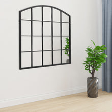 Load image into Gallery viewer, Black Industrial Arch Wall Mirror