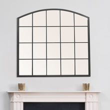 Load image into Gallery viewer, Black Industrial Arch Wall Mirror