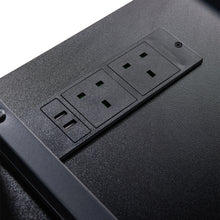 Load image into Gallery viewer, Black Mini Fridge Stand with Wine Rack and Power Socket