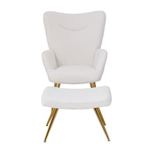 Load image into Gallery viewer, Accent Chair with Footstool Set