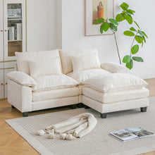 Load image into Gallery viewer, Green Corduroy Chaise Lounge Sofa Bed