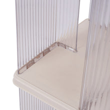 Load image into Gallery viewer, 3-Tier Plastic Square Rotating Bookshelf