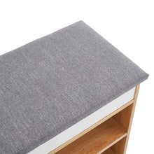 Load image into Gallery viewer, 3-Tier Shoe Storage Bench with Padded Seat