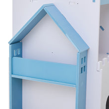 Load image into Gallery viewer, 3-Tier Castle Kids Rotating Bookshelf