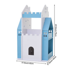 Load image into Gallery viewer, 3-Tier Castle Kids Rotating Bookshelf