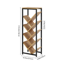 Load image into Gallery viewer, 8-Tier Floor Standing Tree Bookshelf Storage Rack