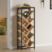 Load image into Gallery viewer, 8-Tier Floor Standing Tree Bookshelf Storage Rack