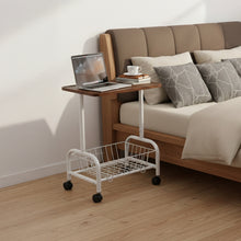 Load image into Gallery viewer, Mobile Side Table with Lower Basket