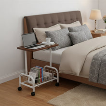 Load image into Gallery viewer, Mobile Side Table with Lower Basket