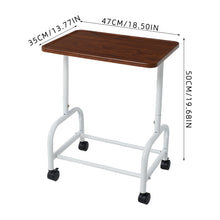 Load image into Gallery viewer, Mobile Side Table with Lower Basket