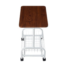 Load image into Gallery viewer, Mobile Side Table with Lower Basket