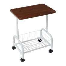 Load image into Gallery viewer, Mobile Side Table with Lower Basket