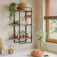 Load image into Gallery viewer, 3-Tier Modern Wall-Mounted Shelves Floating Shelves