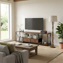 Load image into Gallery viewer, TV Stand with Fabric Drawers