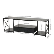 Load image into Gallery viewer, TV Stand with Fabric Drawers