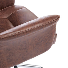 Load image into Gallery viewer, Retro-style Office Chair with Armrests and Casters