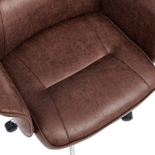 Load image into Gallery viewer, Retro-style Office Chair with Armrests and Casters