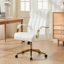 Load image into Gallery viewer, PU Leather Office Chair with Castors