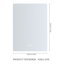 Load image into Gallery viewer, Anti-fog Bathroom Mirror with RGB LED Light