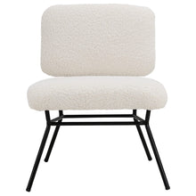 Load image into Gallery viewer, H 80cm Faux Wool Cocktail Chair Metal Frame Occasional Chair Cocktail Chairs Living and Home