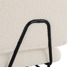 Load image into Gallery viewer, H 80cm Faux Wool Cocktail Chair Metal Frame Occasional Chair Cocktail Chairs Living and Home