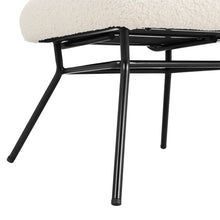 Load image into Gallery viewer, H 80cm Faux Wool Cocktail Chair Metal Frame Occasional Chair Cocktail Chairs Living and Home