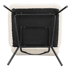 Load image into Gallery viewer, H 80cm Faux Wool Cocktail Chair Metal Frame Occasional Chair Cocktail Chairs Living and Home