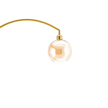 Load image into Gallery viewer, Modern Adjustable Arc Floor Lamp with Wood Tray Floor Lamps Living and Home