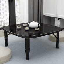 Load image into Gallery viewer, Contemporary Square Wooden Folding Coffee Table Coffee Tables Living and Home Black 80cm W x 80cm D x 35cm H