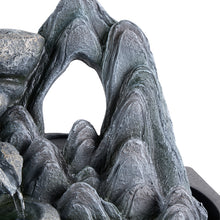Load image into Gallery viewer, Tabletop Waterfall Fountain with LED Lighting